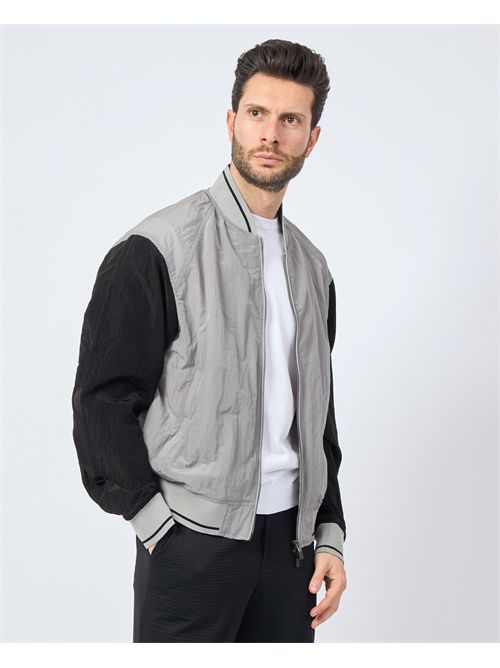 Veste Armani Exchange entièrement zippée à blocs de couleurs ARMANI EXCHANGE | XM000404-AF13174M8089